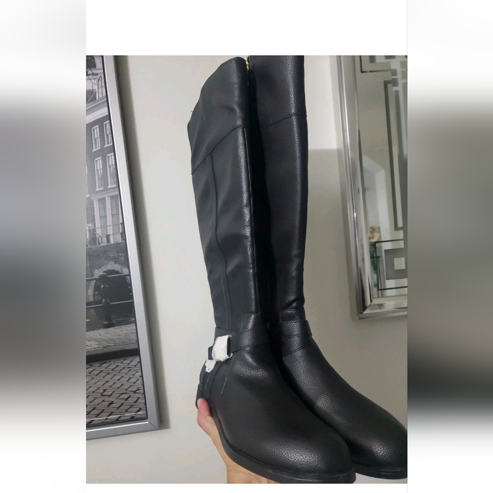 Kenneth Cole Black Over the Knee Boots